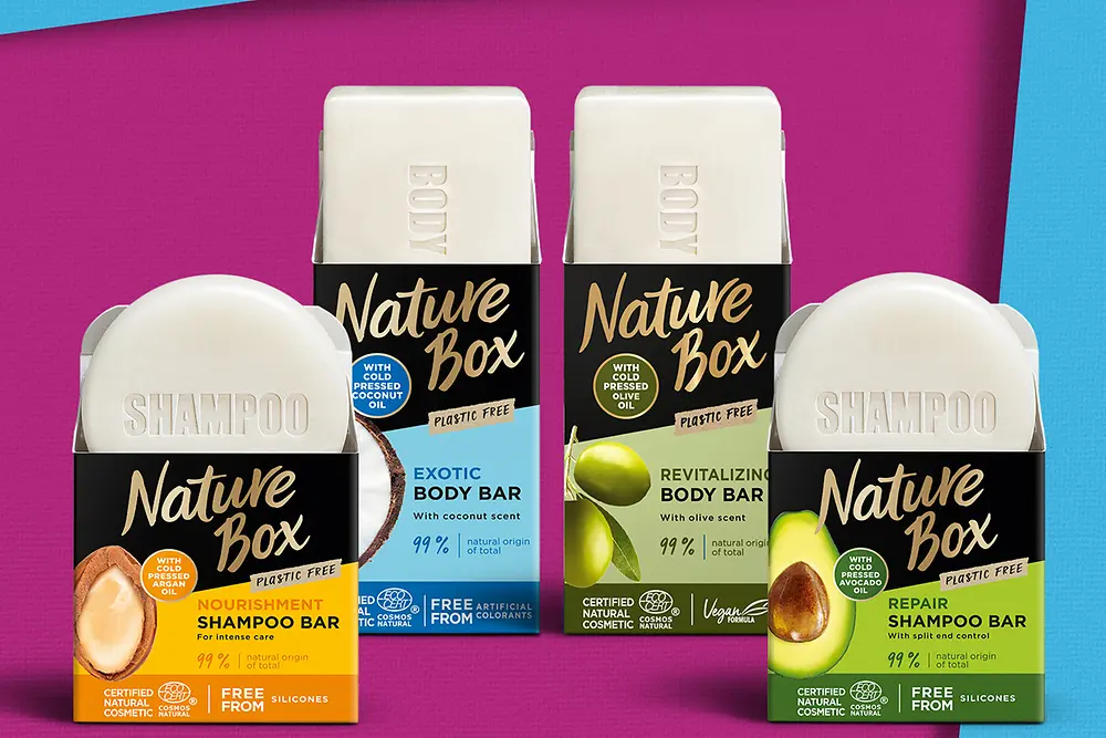 Nature Box szilárd termékek műanyagmentes csomagolása