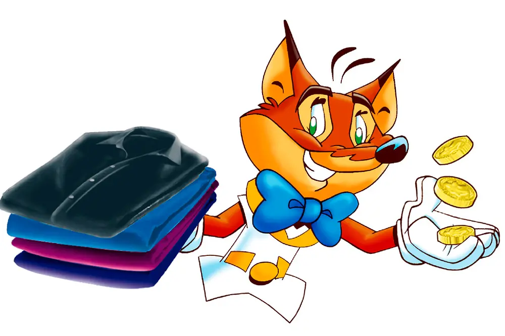 Der Spee-Fuchs präsentiert die schlaue Art Dunkles zu waschen