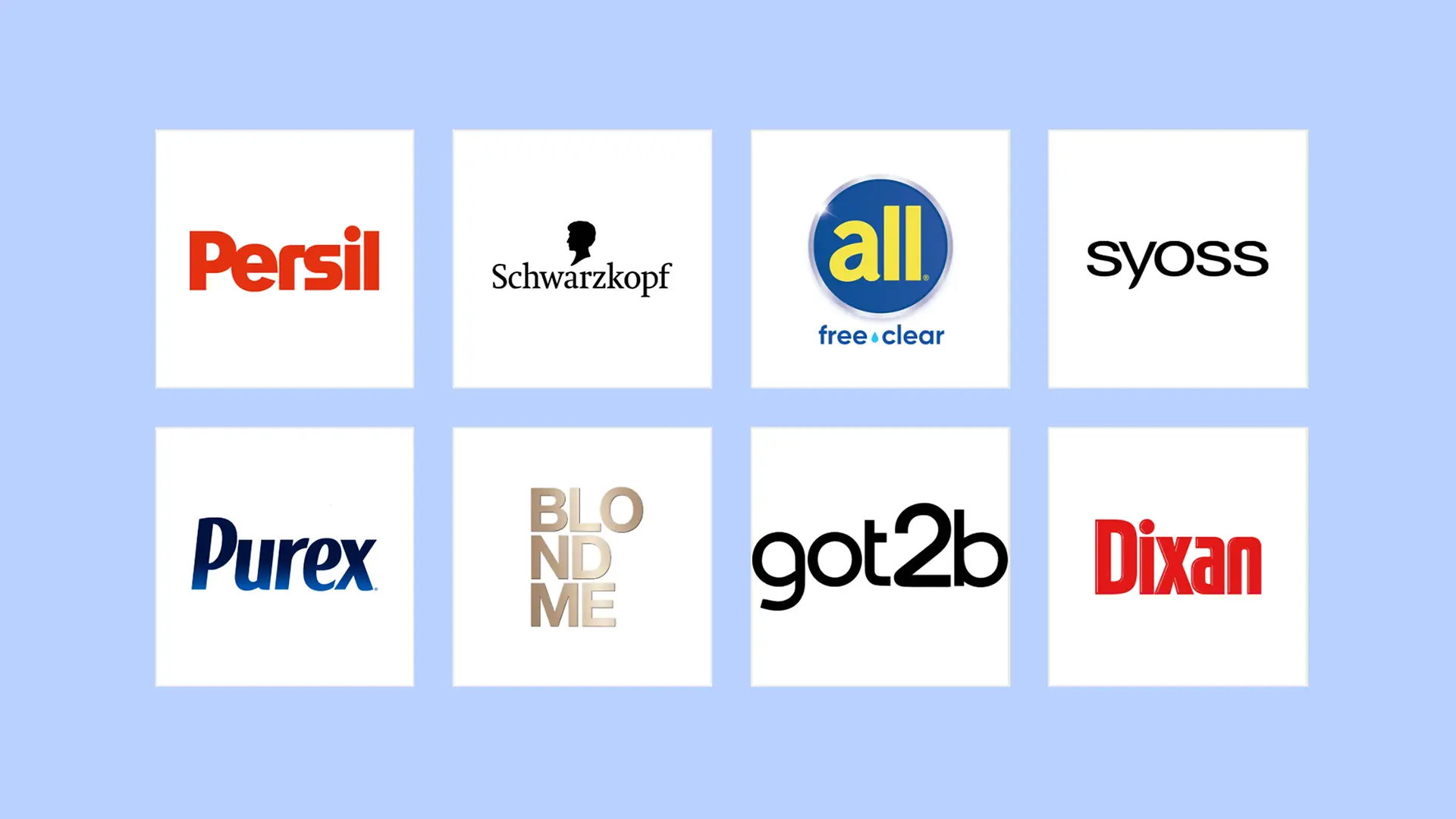 Válogatás a Henkel Consumer Brands logóiból