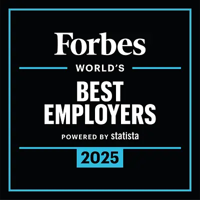 A Forbes World's Best Employers díj logója.