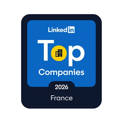 LinkedIn top companies” díj logója.