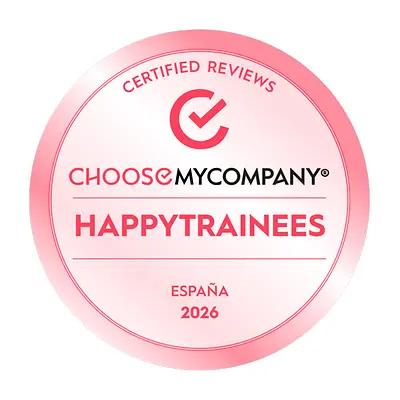 A „HAPPYTRAINEES 2026 by ChooseMyCompany” díj logója.