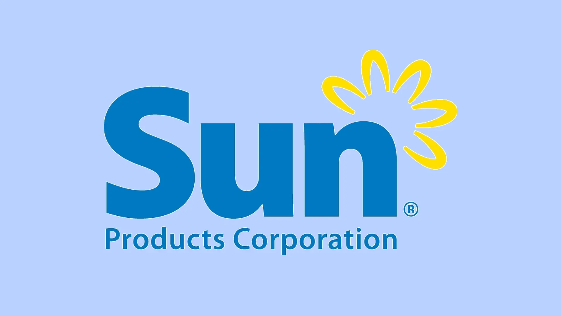 A The Sun Products Corporation logója kék alapon