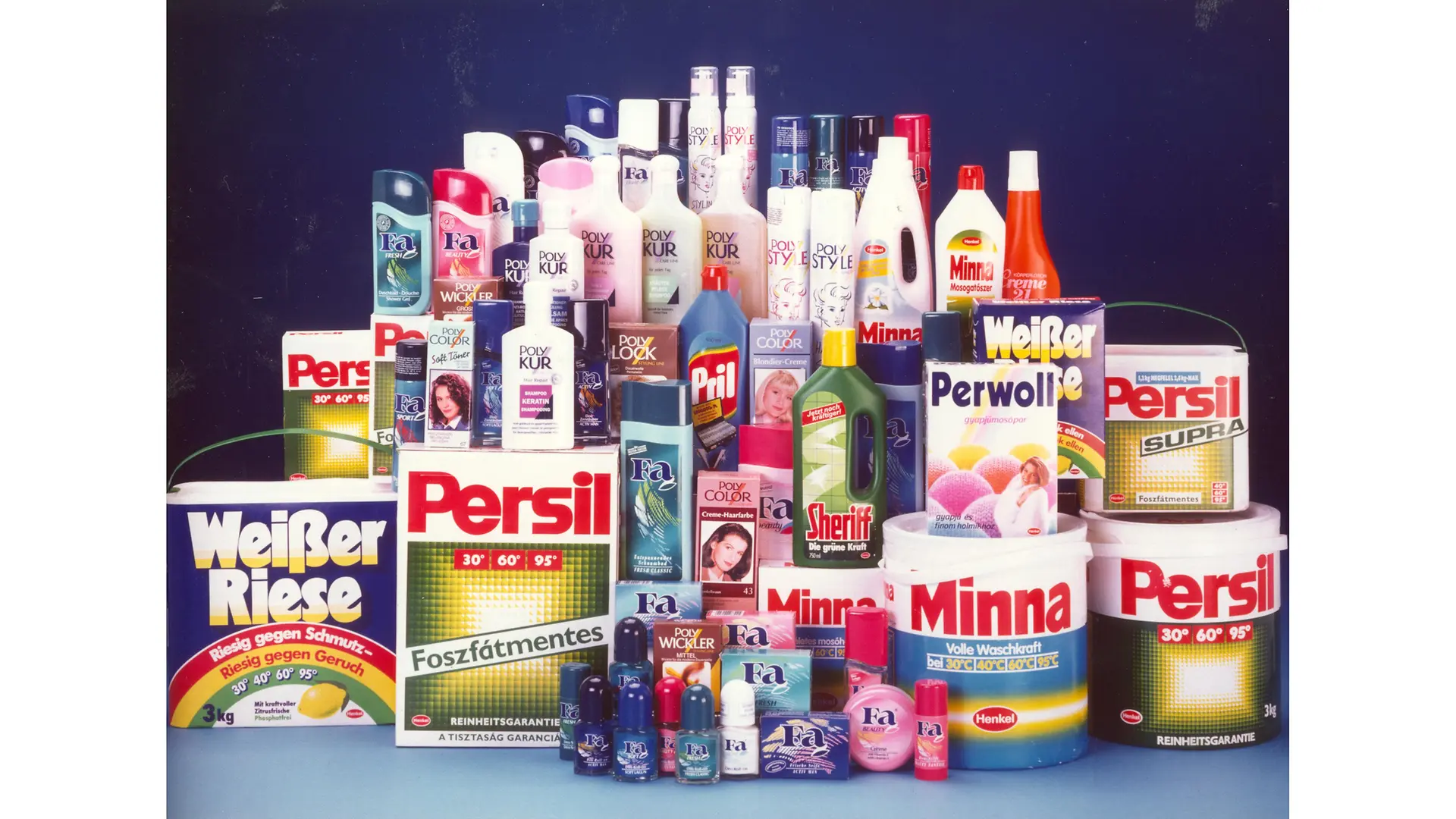 Korai 1990-es évekbeli termékszortiment